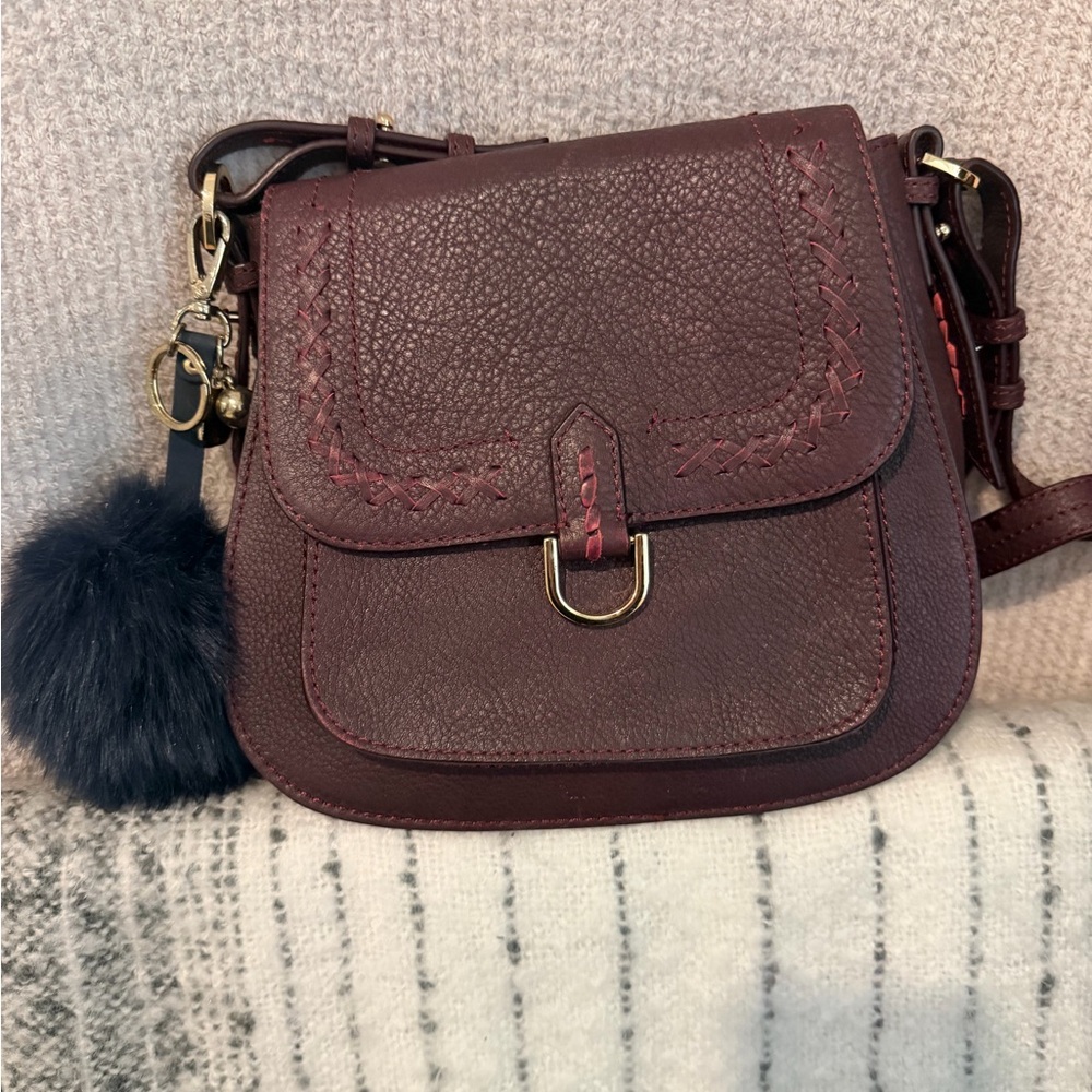 Botkier Elegant maroon Leather Crossbody Bag